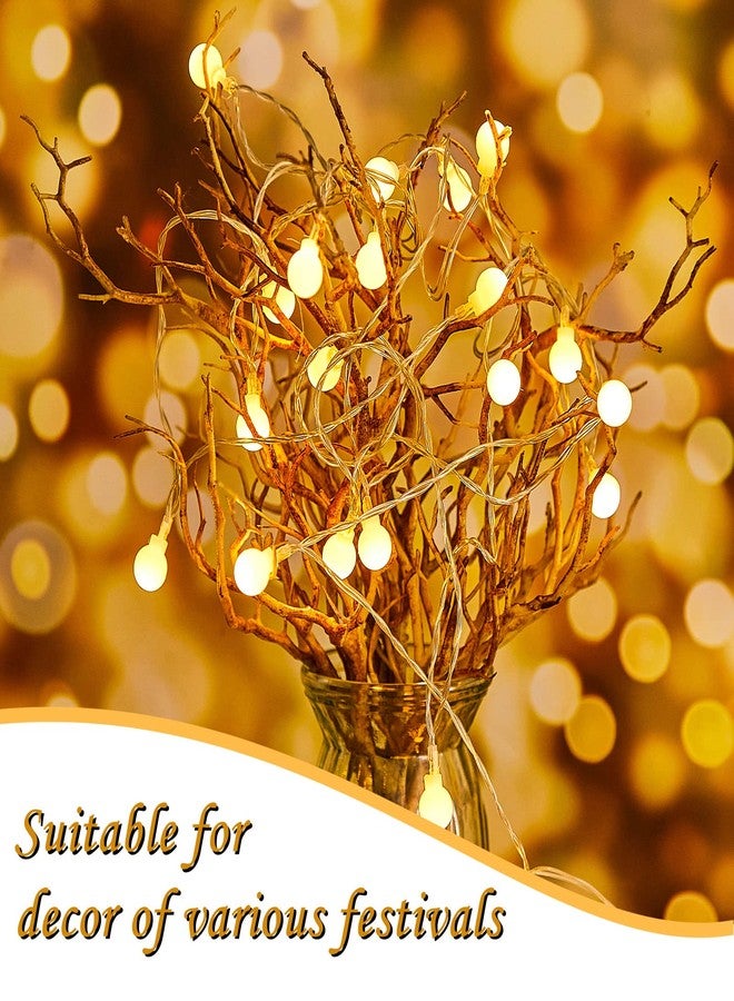 Chuangdi 8 Pieces Dried Tree Branches Artificial Antler Branch Manzanita Branches Plastic Tree Branches for Decoration for Christmas Party Various Festivals Home Hotel Decoration (Coffee) - Image 3